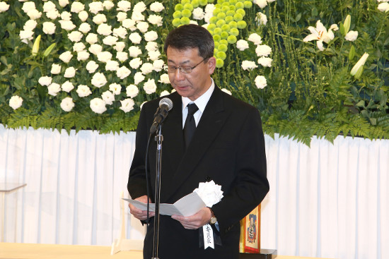 取締役会長木島浩輔葬儀の様子