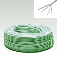 高速データ通信用ケーブル　Cat5e ツイストペアケーブルの写真
